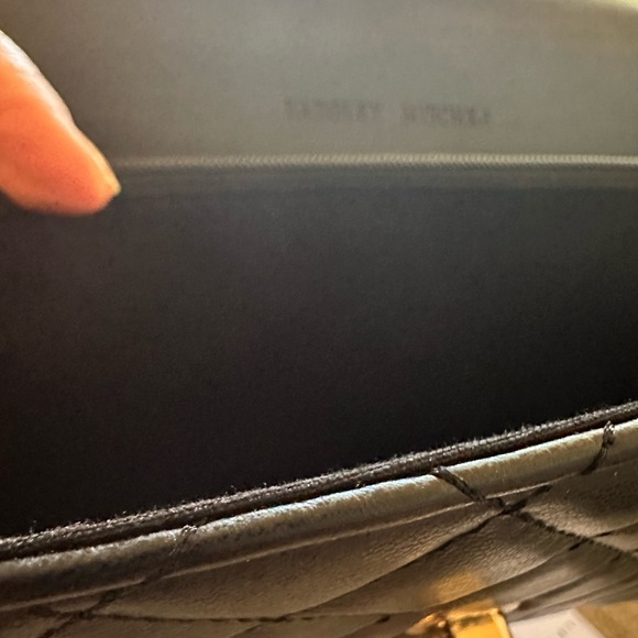 Badgley Mischka Black Quilted Chain Bag New - Picture 7 of 13